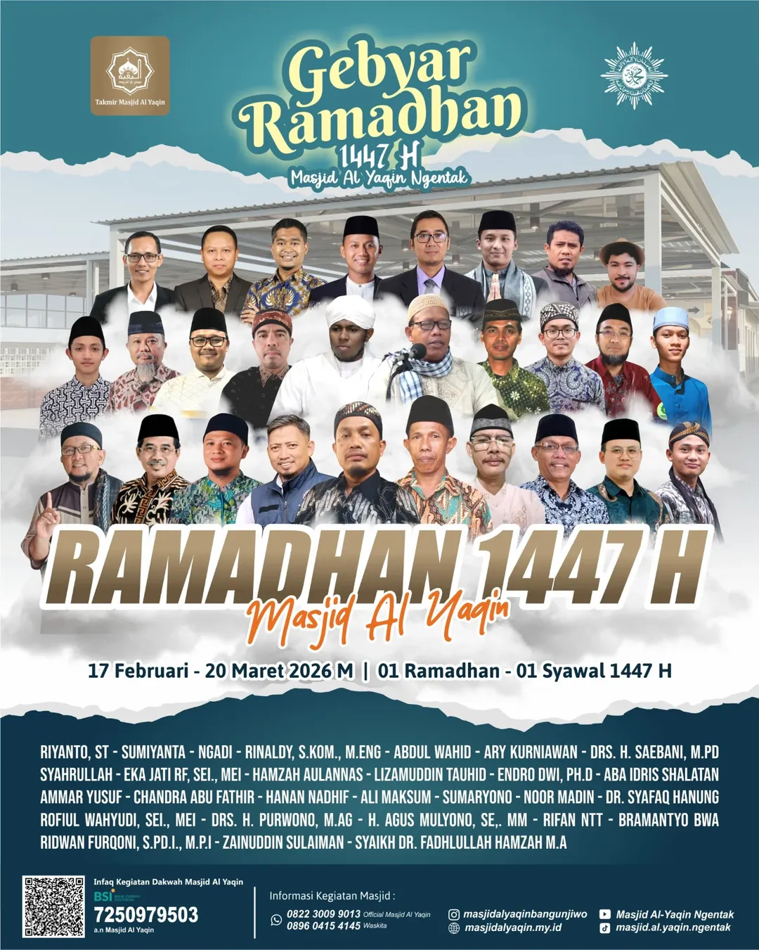 Agenda Ramadhan 1447 H - Masjid Al Yaqin Ngentak